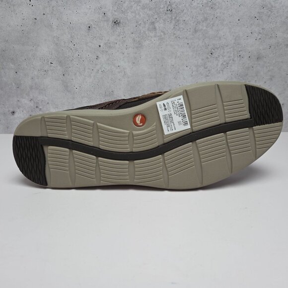 Clarks Unstructured Shoes Adobe Free Light Tan Leather Mens 9M Casual Comfort - Picture 7 of 8